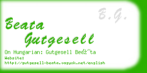 beata gutgesell business card